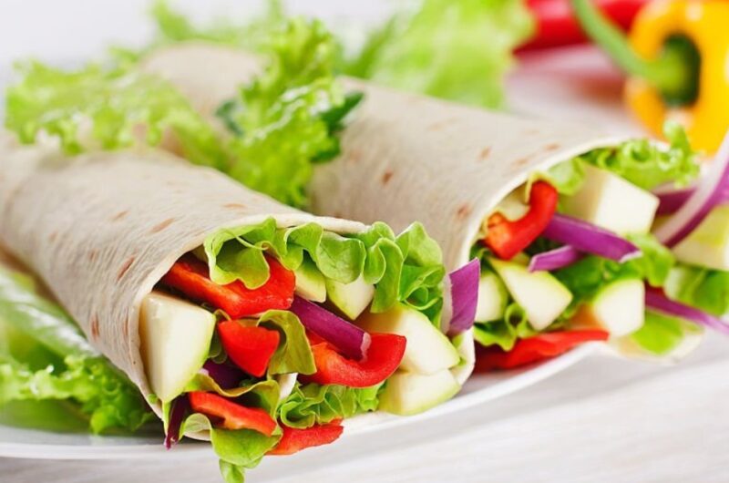 Perfect Veggie wrap recipes with sauce