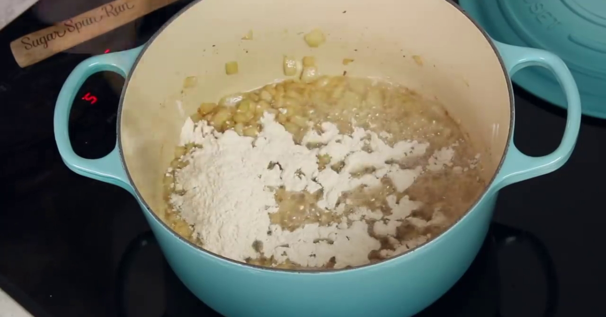 making longhorn potato soup