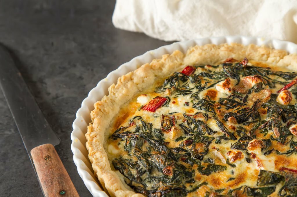 Spinach and  Bacon Quiche