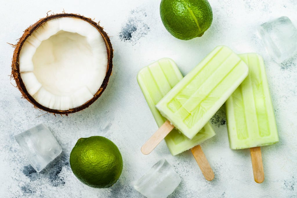 Avocado and Coconut Popsicles