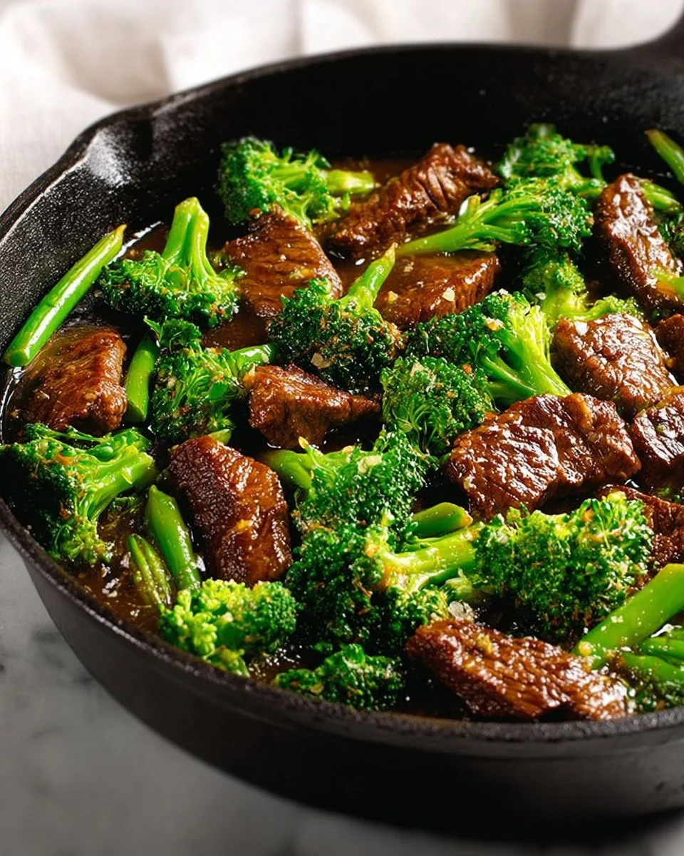 Easy beef and broccoli stir fry dish with vibrant vegetables