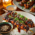 Ginger-free garlic lemon chicken dish served on a plate with garnish.