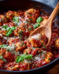 Delicious Chicken Arrabbiata Skillet served with fresh herbs and spices