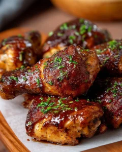 Delicious slow cooker BBQ chicken served with a side of coleslaw