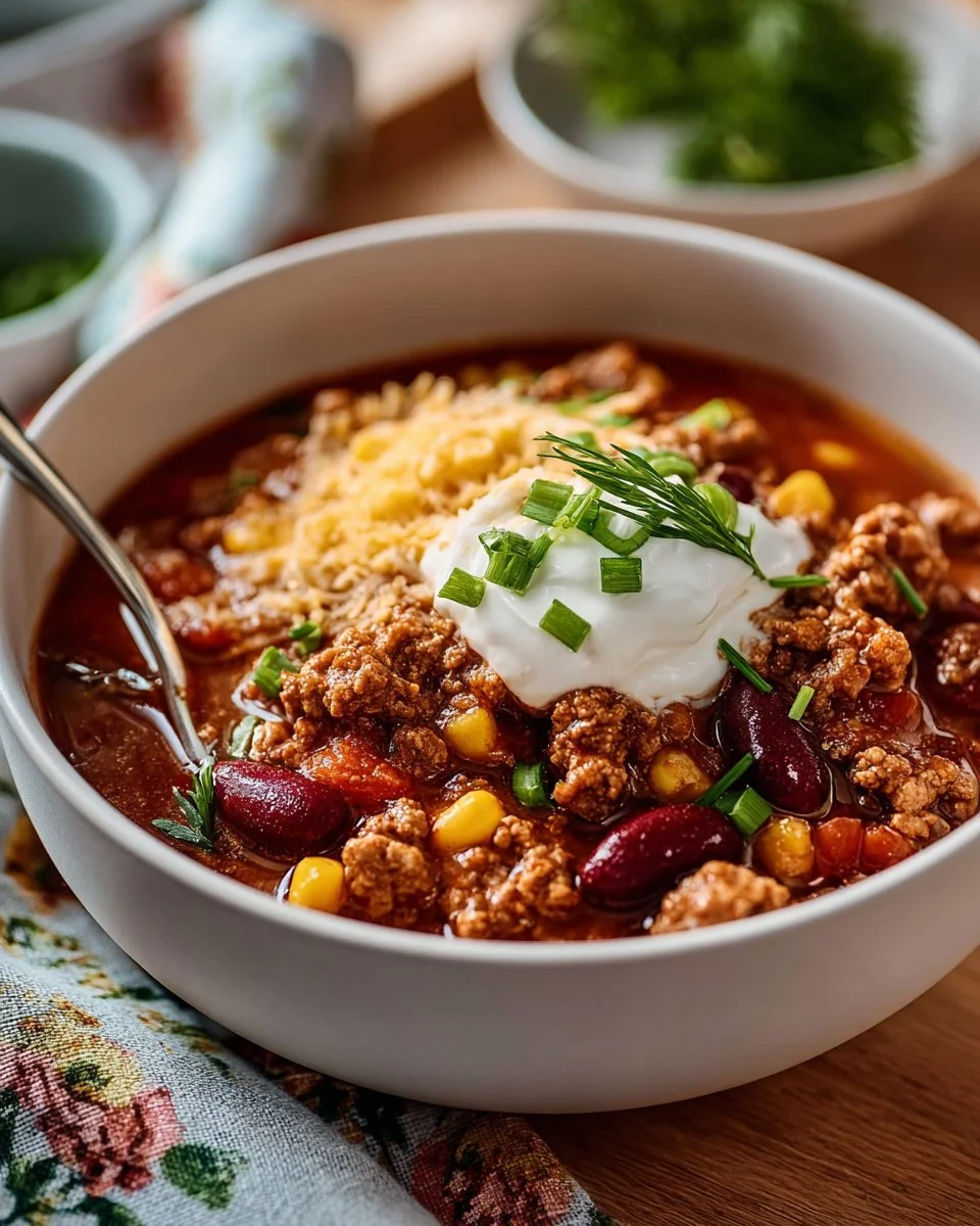 Bowl of delicious taco soup garnished with cilantro and cheese