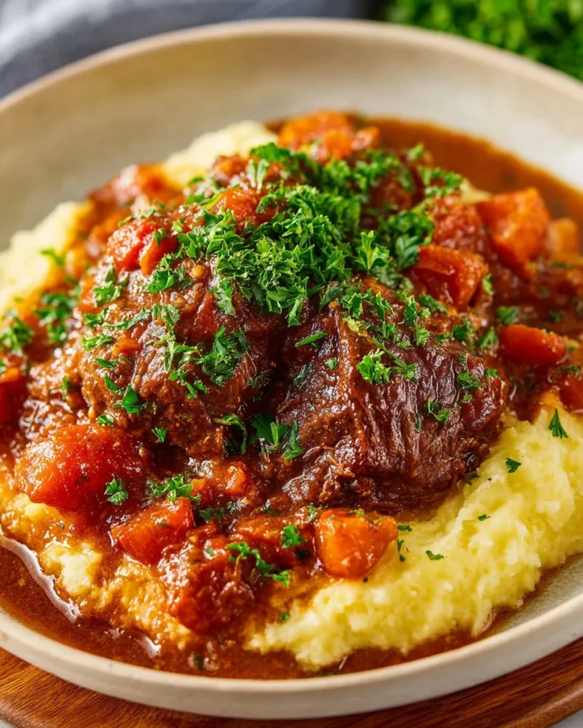 Delicious Swiss Steak served with fresh vegetables