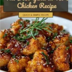 Delicious General Tso's Chicken served with colorful vegetables on a plate