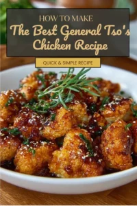 Delicious General Tso's Chicken served with colorful vegetables on a plate