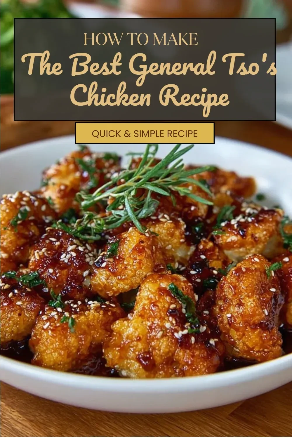 Delicious General Tso's Chicken served with colorful vegetables on a plate