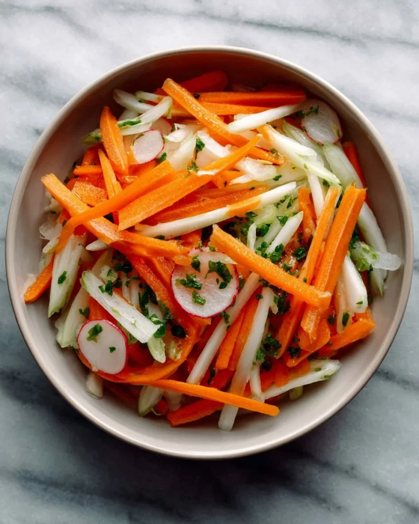Banh Mi pickled vegetables recipe for authentic Vietnamese sandwiches
