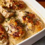 Easy chicken bake with tender chicken and vegetables in a flavorful dish