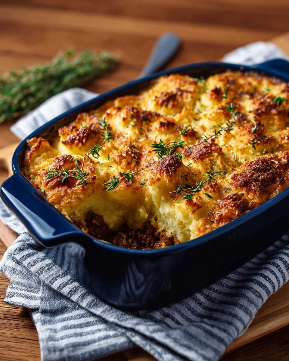 Delicious Shepherd's Pie with meat and mashed potato topping