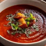 Delicious Slow Cooker Tuscan Chicken served on a rustic plate with herbs