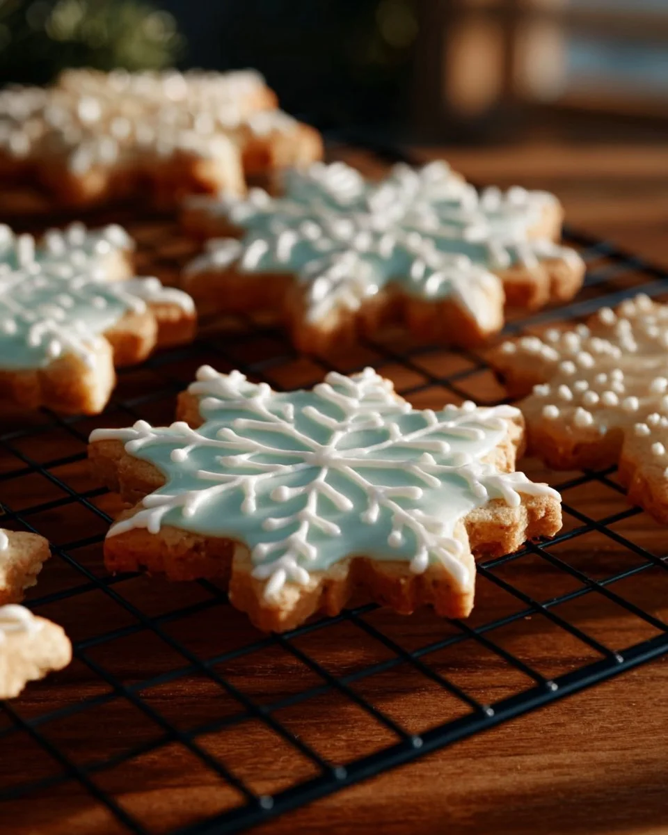 Deliciously decorated rolled sugar cookies on a baking sheet.