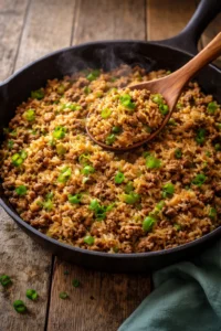 Delicious homemade Copycat Popeye's Cajun Rice served in a bowl