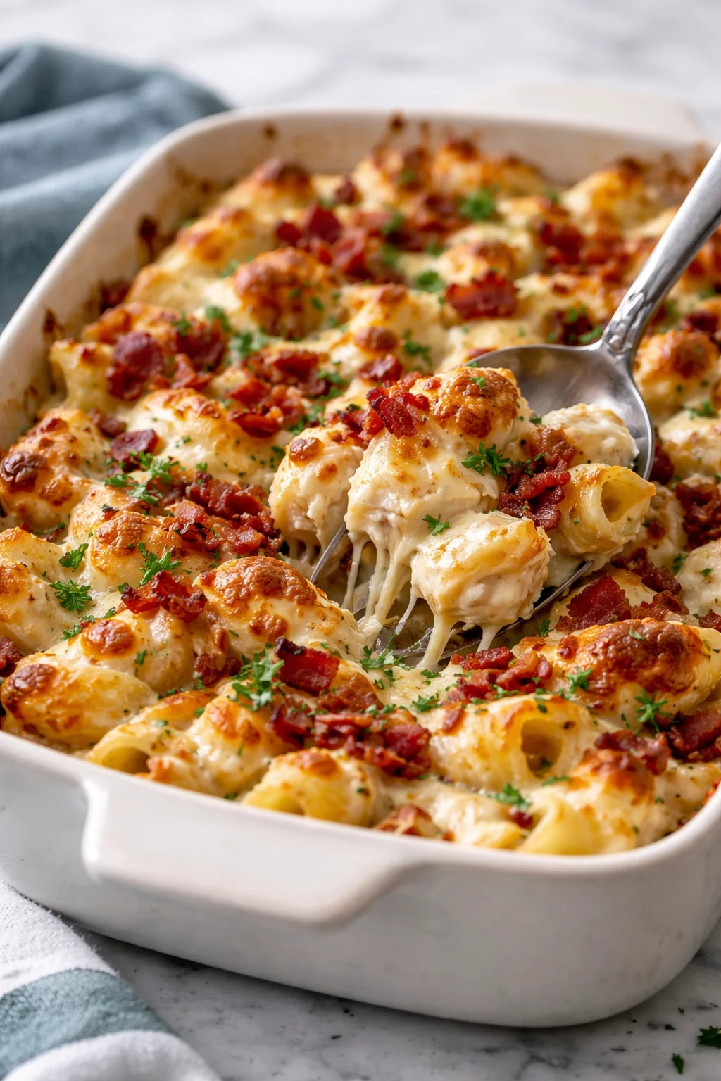 Delicious Crazy Good Casserole recipe ready to serve.