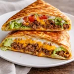 Delicious homemade Keto Crunchwraps filled with fresh ingredients