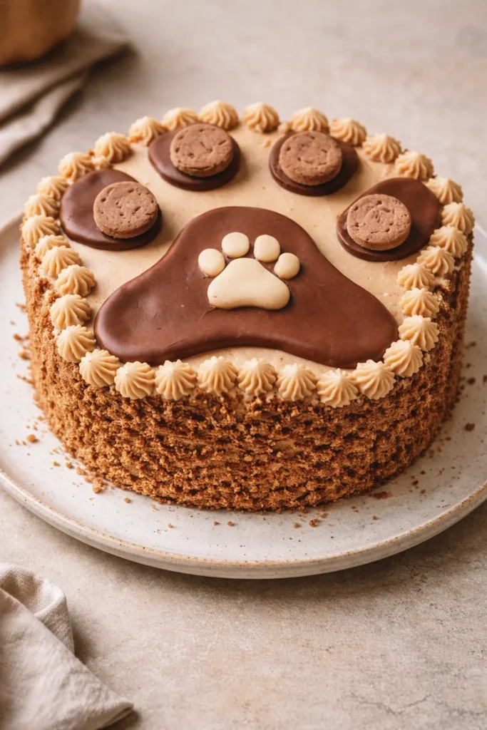 Delicious peanut butter dog cake recipe for your furry friend