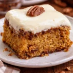 Delicious Pineapple Pecan Cake topped with nuts and pineapple slices