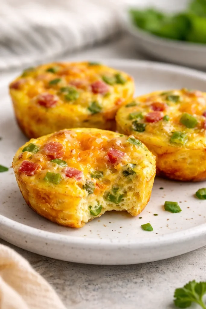 Delicious and easy egg bites ready for a nutritious meal