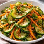 Fresh Cucumber Carrot Salad with vibrant vegetables served in a bowl