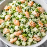 Delicious Cucumber Shrimp Salad featuring fresh shrimp and crunchy cucumbers