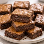 Delicious and easy homemade brownie recipe with rich chocolate flavor
