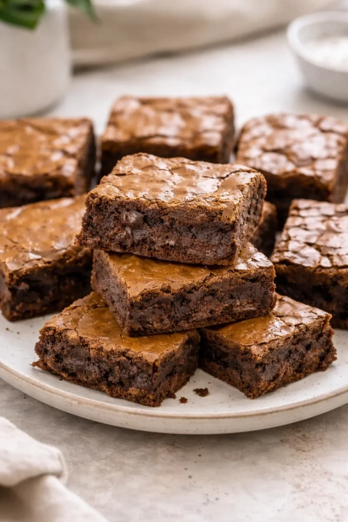 Delicious and easy homemade brownie recipe with rich chocolate flavor