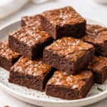 Delicious sourdough brownies made from sourdough discard