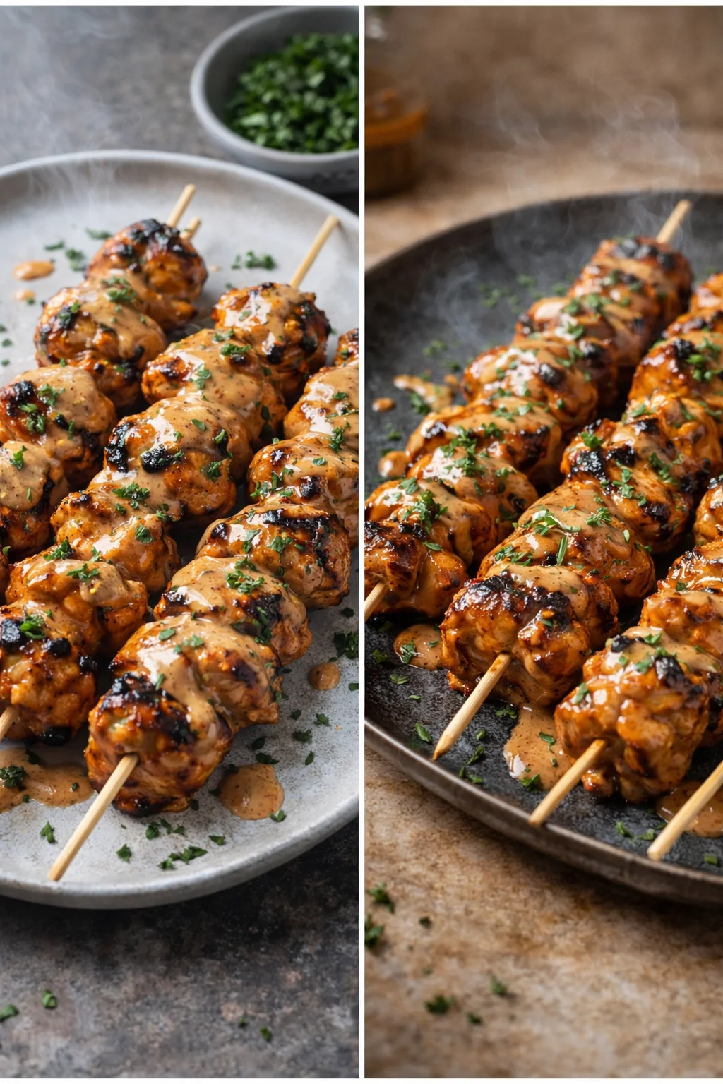 Bang Bang Chicken Skewers