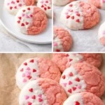 Chocolate dipped strawberry cookies beautifully decorated and ready to enjoy