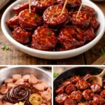 Delicious BBQ sausage grilled to perfection with spices and herbs.