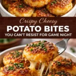 Delicious crispy cheesy potato bites for game night