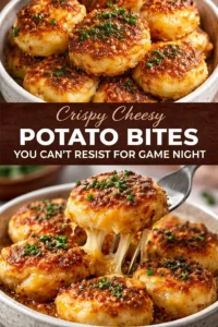 Delicious crispy cheesy potato bites for game night