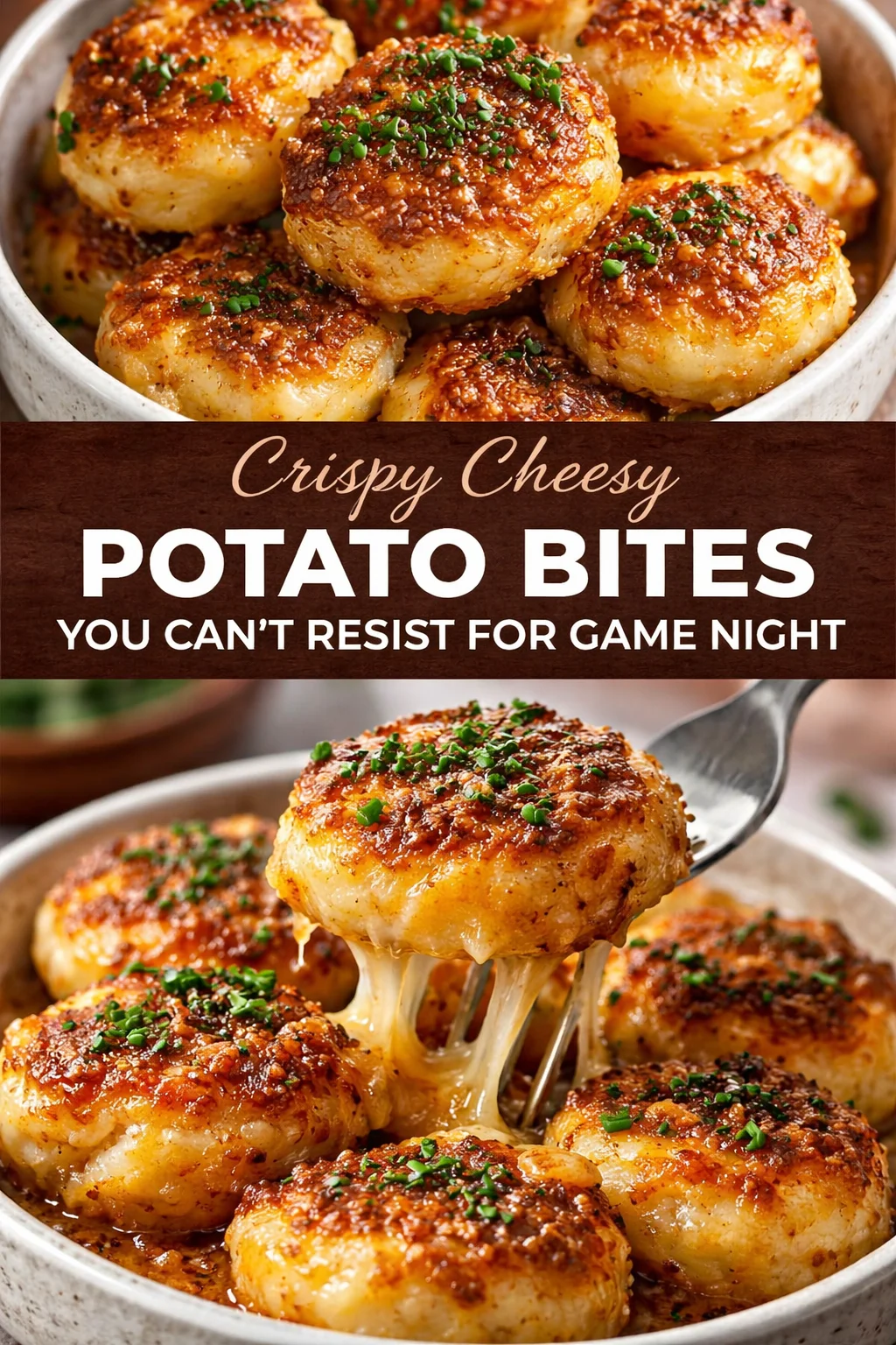 Delicious crispy cheesy potato bites for game night