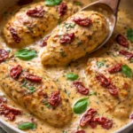 Delicious Crockpot Marry Me Chicken served with herbs and spices