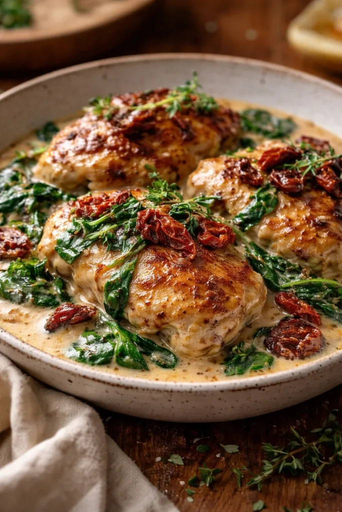 Easy creamy Marry Me Chicken recipe with a rich sauce and succulent chicken.