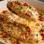 Healthy Marry Me Chicken recipe for romantic date nights.